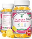 Lunakai USA Made Collagen Gummies for Women & Men Πάνω από 50, Βιοτίνη & Βιταμίνη C, Υποστηρίζει την ελαστικότητα του δέρματος, Hair & Nail Strength, Κοινή Υποστήριξη, 60ct