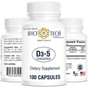 Bio Tech Vitamin D καψάκιο 53191024401 1 Φιάλη, 100 ανά φιάλη