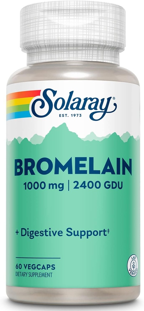 SOLARAY Bromelain συμπλήρωμα, 1000mg 
