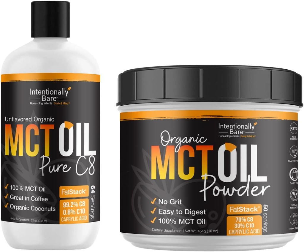 MCT Oil Powder and Pure C8 MCT Oil Bundle