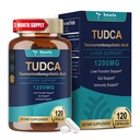 Totaria TudCA συμπλήρωμα 1200mg (Ταυροροδεοξυχολικό οξύ), 120 κάψουλες, Ultra Strength TUDCA Bile Salts συμπληρώματα ήπατος, Pure Tudca για το συκώτι και Gallbladder επισκευής, Gut υγεία
