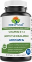 Brieofood Βιταμίνη B-12 (Μηθυκοβαλλαμίνη) 6000 mcg- 240 δισκία. Μη ΓΤΟ και χωρίς γλουτένη