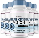 rize labs (5 Pack) Clear Crystal Vision Supplement, Clear Crystal Vision for Thurry Eyes, ClearCrystal Vision to Support Healthy Eye Functions, Clear Crystal Vision Formula Reviews (300 Κάψουλες)