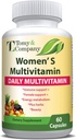 Tomy & Company Gluten-Free Vegetarian Women's Multivitamin with Zinc, B6, B12, Biotin and More - Hair, Skin & Nails, Bone Health, Immune Support, Women's Daily Vitamin Supplements Capsules
