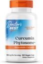 Γιατροί Best Curcumin Phytosome, Bioδιαθέσιμη κουρκουμίνη, μη ΓΤΟ, Χωρίς γλουτένη, Χωρίς σόγια, Vegan, 1000mg, 180 Veggie Caps
