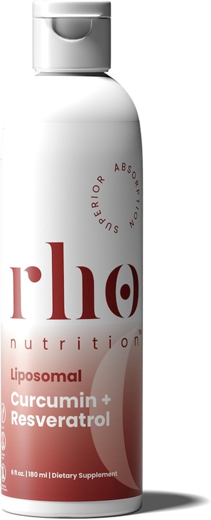 Διατροφή Rho Liposomal Curcumin + Resveratrol (1 Pack) – Ultra High Abvorvice Liquid Curcumin Supplement – Προάγει την κοινή άνεση, κινητικότητα, κυτταρική υγεία και γενική ευεξία