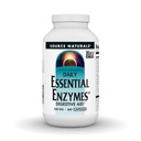 Source Naturals Essential Enzymes 500mg, Bio-Aligned Multiple Enzyme Supplement Herbal Defense for Digestion, Gas, Constipation & Bloating Relief - Digestive Aid* - 360 Κάψουλες, 360 Υπηρεσίες