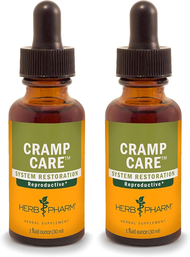 Herb Pharm Cramp Care Liquid Herbal Extract to support a Healthy Menstrual Cycle - 1 Ουγγιά (Pack of 2)
