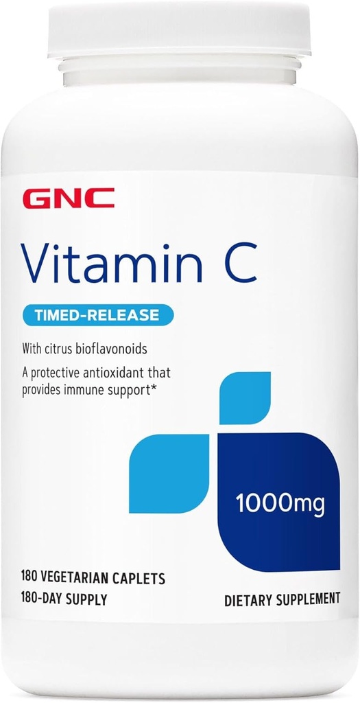 GNC Βιταμίνη C 1000 με Bioflavonoids και Rose Hips Timed Release 180 Tablets