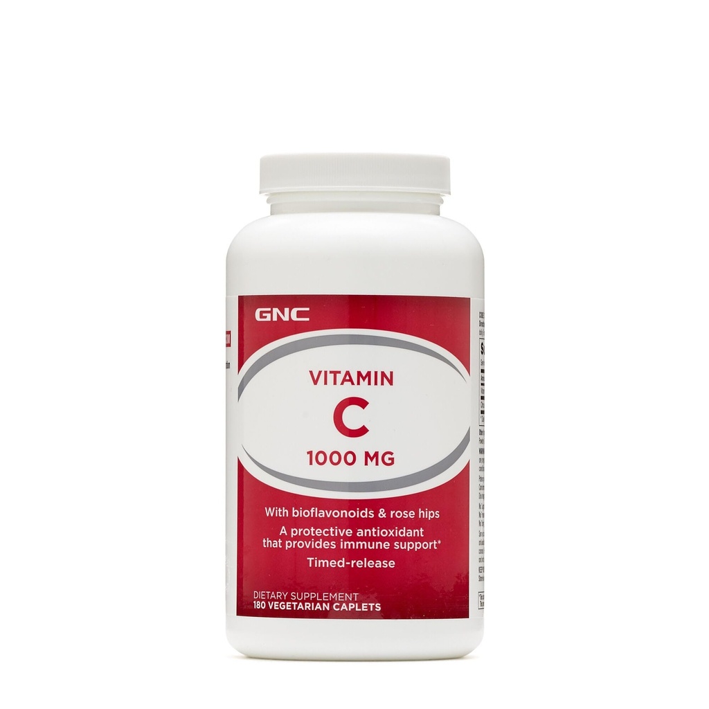 GNC Βιταμίνη C 1000 με Bioflavonoids και Rose Hips Timed Release 180 Tablets