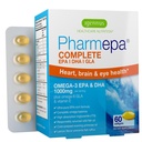 Igennus Pharmepa Complete EPA 668mg & DHA 334mg Ωμέγα-3 Λιπαρά Οξέα 1000mg, IFOS Certified, rTG Form, Υψηλής Ικανότητας ιχθυέλαιο Συν Ωμέγα-6 & 9 από GLA Evening Primrose Oil, Lemon Flavor, 60 Softgels