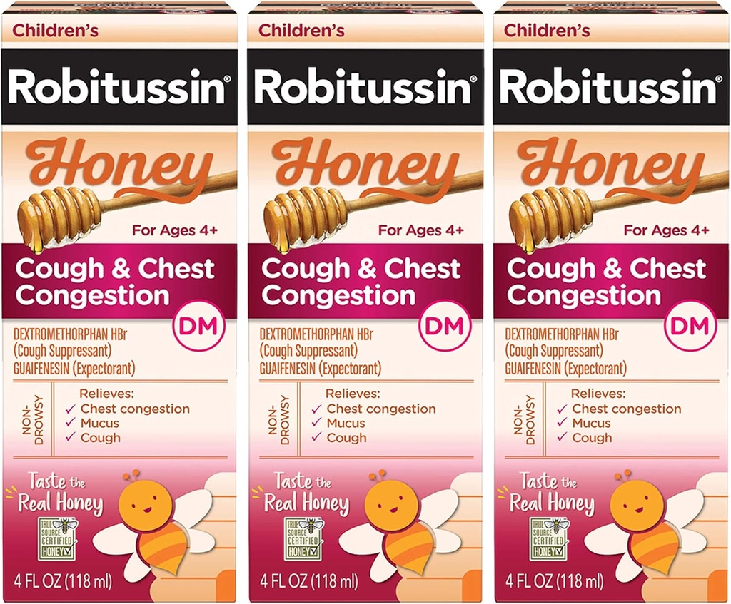 Robitussin Children's Honey Βήχας & Θώρακος Συμφόρηση DM