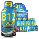 Βιταμίνη Ενεργειακά σφηνάκια, Μικτή γεύση μούρου, Έως 7+ Ώρες ενέργειας, 1.93 Fl Oz, 12 Count