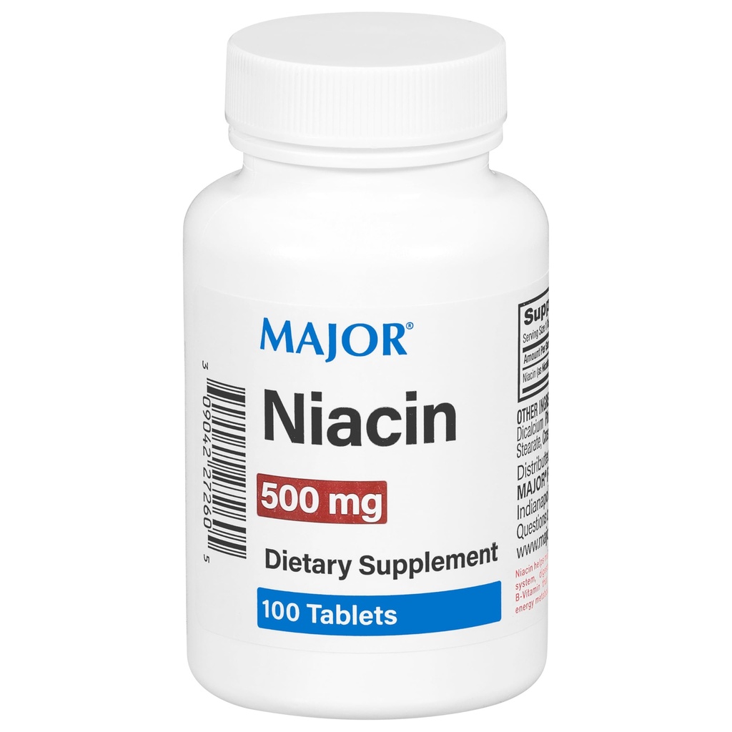 Major Niacin 500mg - Συμπλήρωμα διατροφής - 100 δισκία