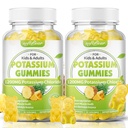 Χλώριο μαλακής αρκούδας 1200mg, Gummies χωρίς ζάχαρη Κάλιο για ενήλικες Υποστηρίξτε τα πόδια Κράμπες υψηλής ισχύος Χλωριούχο κάλιο συμπλήρωμα, Ανανάς Γεύση 120 Count