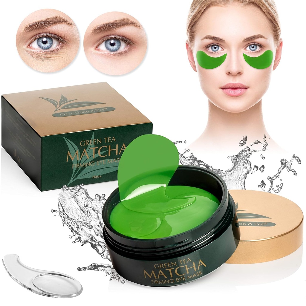 Πράσινο τσάι Matcha σύσφιξη Μάσκα ματιών, 30 pairs κολλαγόνο για λεπτές γραμμές, ρυτίδες, κάτω από σακούλες ματιών & puffy μάτια θεραπεία, τζελ προσώπου που μειώνουν τα σημάδια της γήρανσης