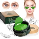Πράσινο τσάι Matcha σύσφιξη Μάσκα ματιών, 30 pairs κολλαγόνο για λεπτές γραμμές, ρυτίδες, κάτω από σακούλες ματιών & puffy μάτια θεραπεία, τζελ προσώπου που μειώνουν τα σημάδια της γήρανσης
