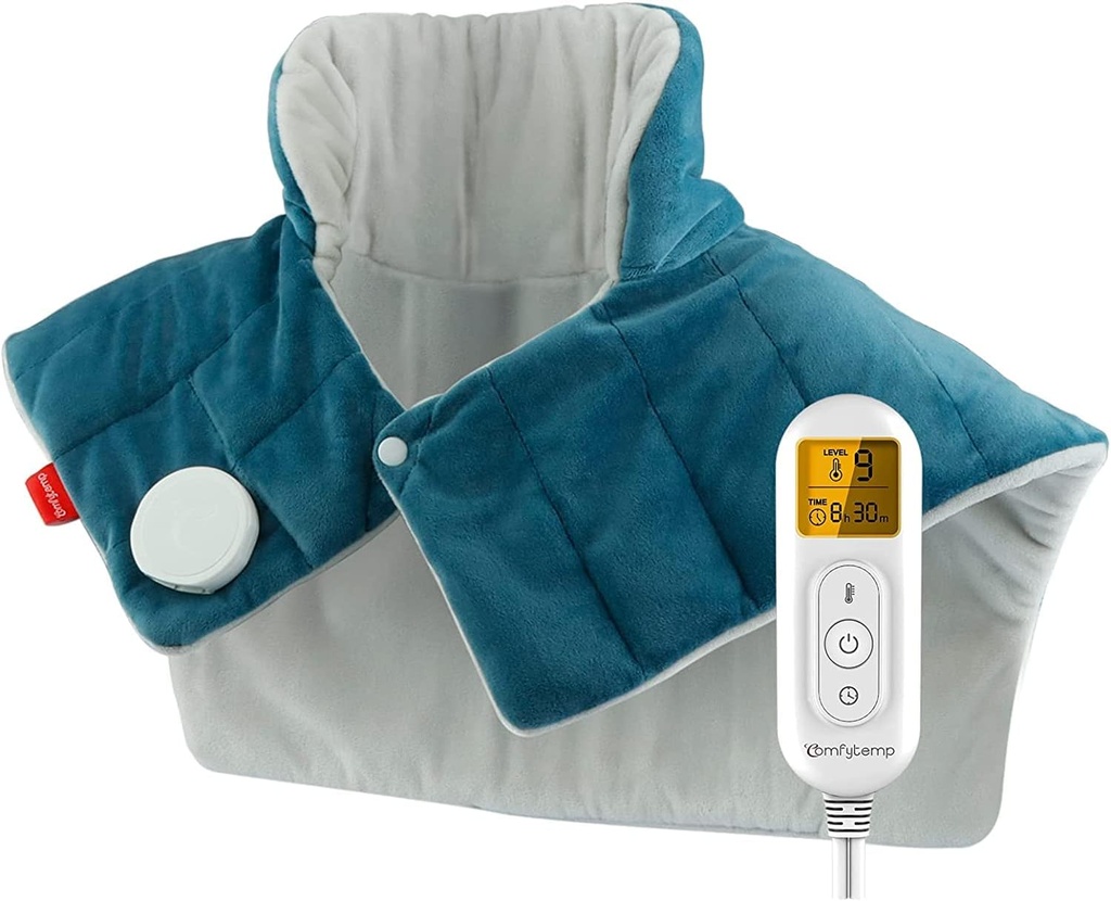 Comfytemp Θέρμανση Pad for Neck and Shoulders and Back, 2,6lb Βάρος Ηλεκτρική Θερμότητα Pad for Pain Relief, Μεγάλη FSA Επιλέξιμη Θερμαινόμενη Wrap, 9 Θερμότητα Settings & 11 Χρονόμετρο, Χριστουγεννιάτικο δώρο για γυναίκες άνδρες μαμά μπαμπάς