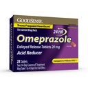 GoodSense Omeprazole Δισκία παρατεταμένης αποδέσμευσης 20 mg, Acid Reducer, Treats Spequent Heartburn, 28 Count