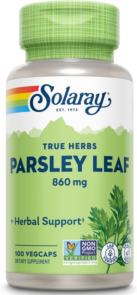 SOLARAY Parsley Capsules, 860 mg | 100 Count