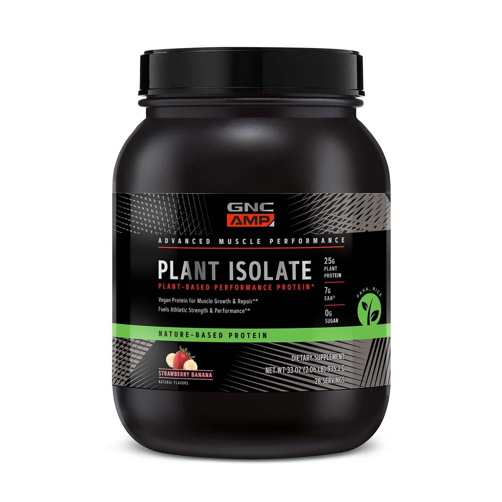 GNC AMP Plant Isolate Protein - Strawberry Banana (28 Servings)