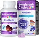 Physician's CHOICE Probiotics for Kids - 7 Diverse Strains, Organic Prebiotics, Vitamins & Minerals - Clinically Studied L. Rhamnosus GG - Immune & Digestive Support - No Sugar or Artificial Dyes