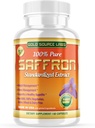 Saffron Extract Supplement - 88, 25 mg Καψάκια με Standardized 3% Safranal Extract Plus Pure Saffron Powder, 60 Vegetarian Power Pills - Premium Appetite and Eye Supplement