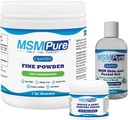 KALA ΥΓΕΙΑ MSMPure Starter Bundle με MSM Fine Powder 1lb, MSM Muscle & Joint Cream 2oz και MSM Gel με Organic Aloe 8oz