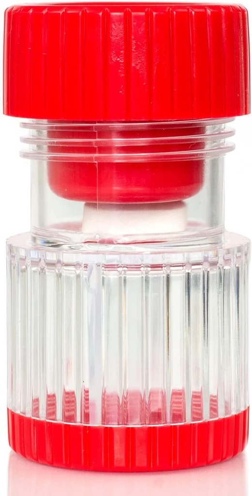 HealthSmart Pill Crusher και Grinder, Συντρίβει Βιταμίνες και δισκία, συγκρατεί έως και 2 χάπια, με εργονομικά Grips, κόκκινο