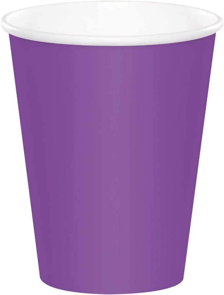 Creative Converting Amethyst Paper Cup, 24 Count (Pack of 1), Purple