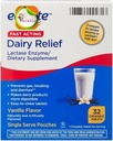 Equate Fast Action Γαλακτοκομική ανακούφιση Lactase Enzyme Συμπλήρωμα διατροφής Vanilla Flavor μασώμενα δισκία 32 Count (Pack of 1) + CreativeAndBundle Sticker