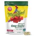 MegaFood Women's One Daily Multivitamin Soft Chews - Πολυβιταμίνη για γυναίκες με φολικό, Βιταμίνη Β6, Β12, Βιοτίνη, Βιταμίνη D - Νόστιμο μεικτό άρωμα μούρου - Χορτοφαγικά, Μη ΓΤΟ - 30 μάσα