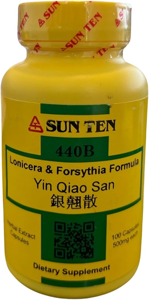 Sun Ten - Lonicera & Forsythia Formula Κάψουλες/Yin Qiao San/銀翹散 - 100 Κάψουλες