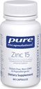 Pure Encapsulations Zinc 15 mg - Zinc Picolinate Supplement for Immune System Support, Growth & Development - for Wound Healing - 60 Capsules