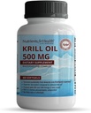 Rawleigh Premium Red Krill Oil: 60 Non-GMO Softgels, 1000mg of Euphasia Superba Oil a Day, Rich in Choline, Phospholipids, Astaxanthin, EPA & DHA Omega-3 Fatty acids, for Heart, Joints, Brain Health