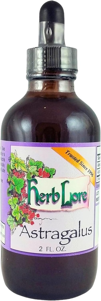 Herb Lore Astragalus Βάμμα – Υγρό εκχύλισμα ρίζας Astragalus σταγόνες - Υποστήριξη ανοσοποιητικού συστήματος – 4 Fl Oz