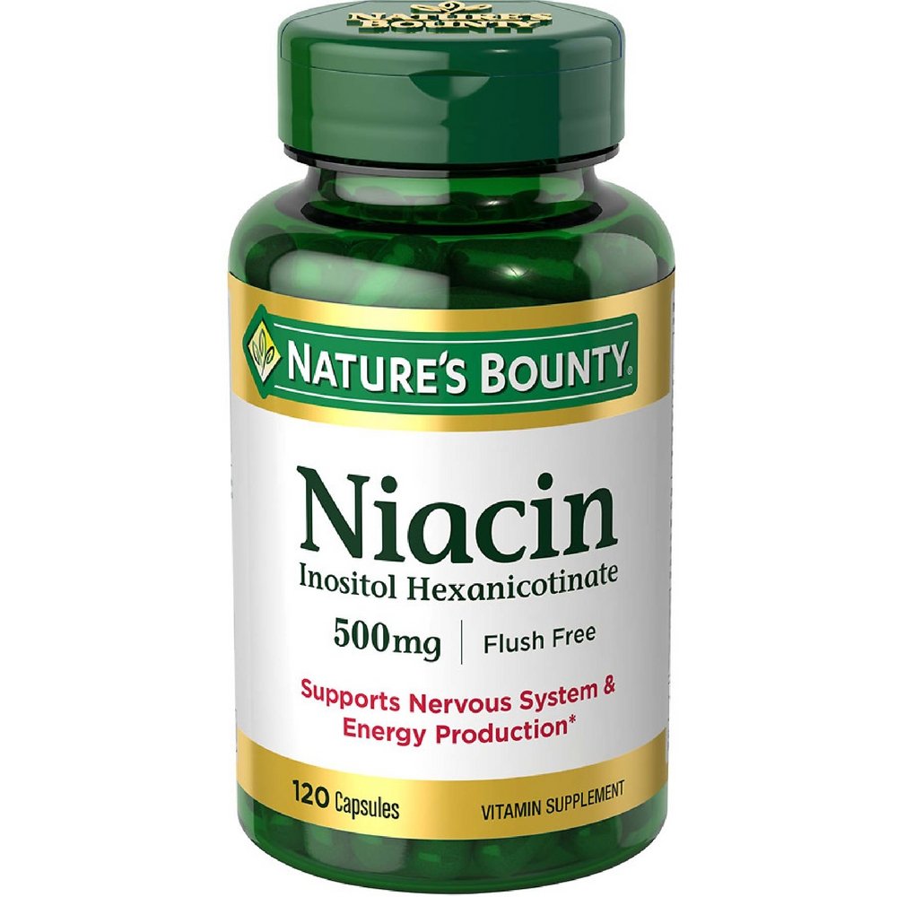 Nature's Bounty Niacin 500 mg καψάκια 120 ea ( Συσκευασία των 2)