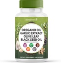 Superfood MD Oregano Oil Σκόρδο εκχύλισμα Olive Leaf Black Seed Oil Astragalus - για γυναίκες και άνδρες- 60 Count