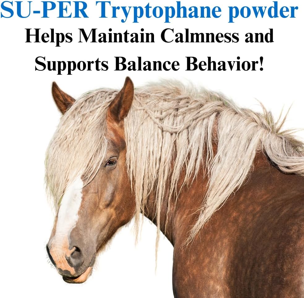 SU-PER Tryptophan Horse Calming Supplement - Διατήρηση ηρεμίας και υποστηρίζει ισορροπημένη συμπεριφορά - 2,5 Λίρες, (2 Pack)
