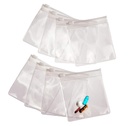 Smooth Trip Pill Τσάντες για Ταξίδι - 8 Reuseable Certified Food Grade Zip Top Pill Pouches για Ιατρική, Βιταμίνες, Σνακ και Αξεσουάρ - Μεγαλύτερο 3,25 x 3,5 Μέγεθος