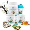 Detox Plus Kit (Βανίλια αντικατάστασης γεύματος, Aloe Vera Mango) - Πλήρης Αντικατάσταση γεύματος σκόνη, υψηλής ενέργειας Shake Booster, συμπλήρωμα Aloe Vera Detox, Μετασχηματισμός υγείας