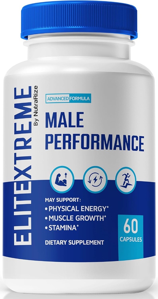 EliteXtreme Ανδρικό συμπλήρωμα, EliteXtreme Ανδρικά χάπια, Όλα τα φυσικά κάψουλες διατροφής για άνδρες, 1200 MG Πολυβιταμίνες για τη συνολική υγεία, Elite Xtreme Κριτικές (60 κάψουλες)