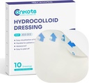 Conkote Hydrocolloid Wound Dressing 4”x 4”, Sterile Thin Adhesive Patches, Box of 10 Dressings