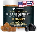 Shilajit Gummies - Sugar-Free Himalayan Organic Supplement | 600mg Shilajit, 90 Gummies for Energy & Wellness