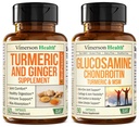Συμπληρώματα Turmeric και Ginger Root Joint Υποστήριξη συμπλήρωμα & Glucosamine Chondroitin MSM και συμπλήρωμα Turmeric
