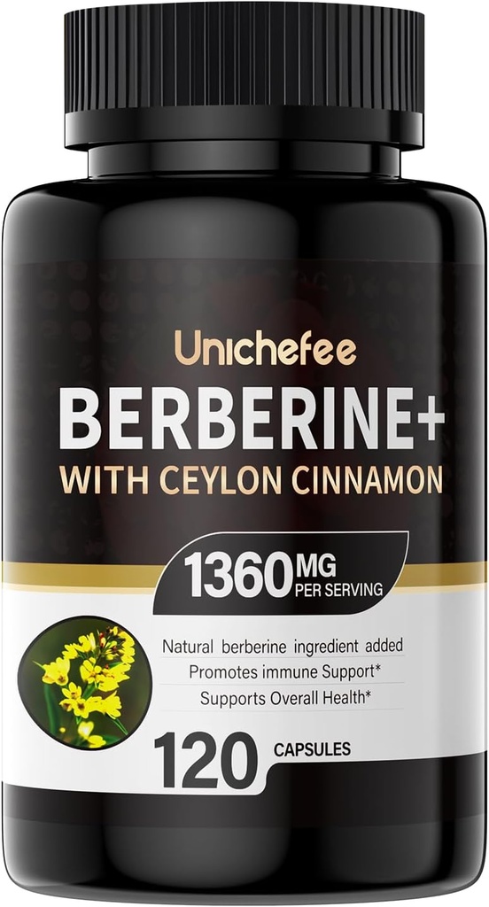 Berberine - 1000–1500 mg Daily - Berberine HCL Supplement for Metabolic Support - Gluten-Free & Vegan Supplements for Men & Women 16