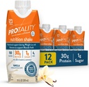 Vanilla Nutrition Shake | 30g Protein, 1g Sugar | Nutrition Support for Muscle Health During Weight Loss | 12 Pack