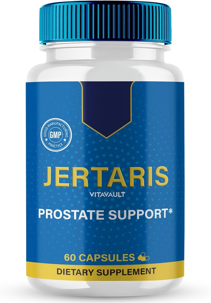 Jertaris Capsules, Jertaris Prostate Health Supplement Pills - Extra Strength, Jertaris Supports Prostate Heath All Natural Formula, Jerta RIS Capsules, Jer Taris Reviews (60 Capsules)