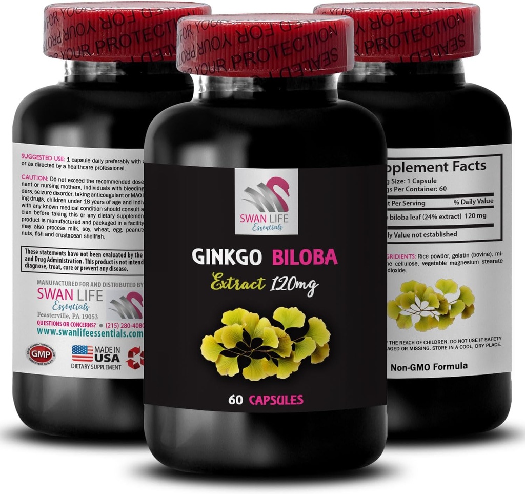 Φυσικό αντιοξειδωτικό εκχύλισμα - Ginkgo BILOBA Extract - Βότανο εκχύλισμα Πλεονεκτήματα, Ginkgo biloba Φυσικό, Ginkgo biloba Leaf Extract Πλεονεκτήματα, Βότανο αντιοξειδωτικό προϊόν, Ginkgo 1 Φιάλη 60 κάψουλες