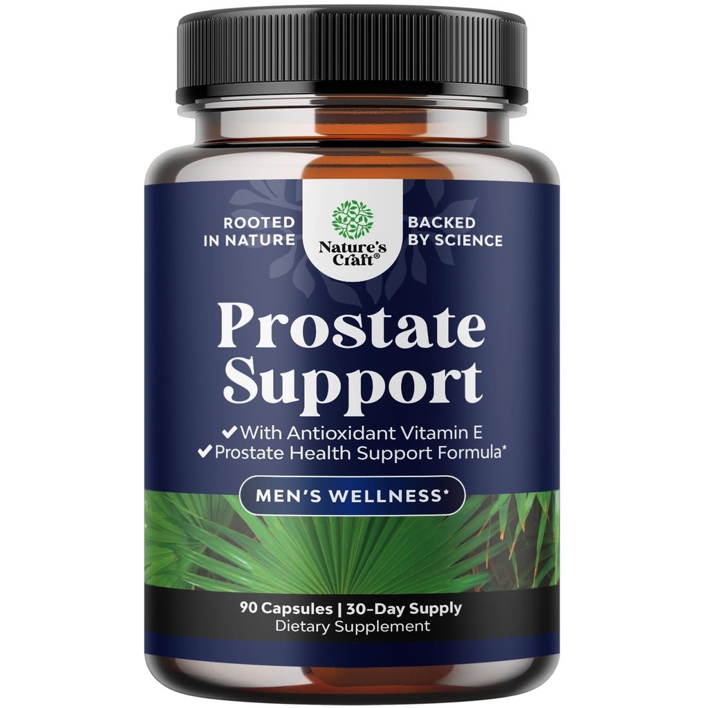 Βότανο συμπλήρωμα Prostate για τους άνδρες - ισχυρό Pygeum και πριονισμένο Palmetto εκχύλισμα με Beta σιτοστερόλη & πράσινο τσάι για την υποστήριξη των ουροφόρων δένδρων - Άνδρας μείγμα υγείας για συχνή ούρηση - 90 κάψουλες